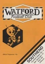 Watford v Southend United 22-Jan-1977