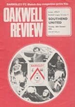 Barnsley v Southend United 26-Oct-1976