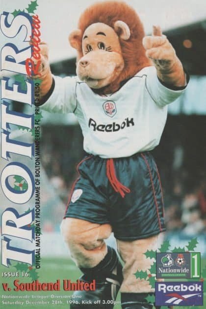 Bolton Wanderers v Southend United  28-Dec-1996