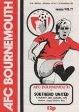 AFC Bournemouth v Southend United 28-Aug-1976