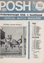 Peterborough United v Southend United  02-Oct-1974