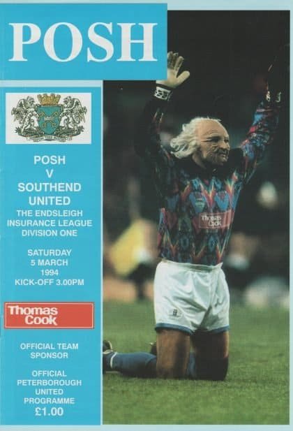 Peterborough United v Southend United  05-Mar-1994