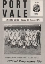 Port Vale v Southend United 09-Feb-1976