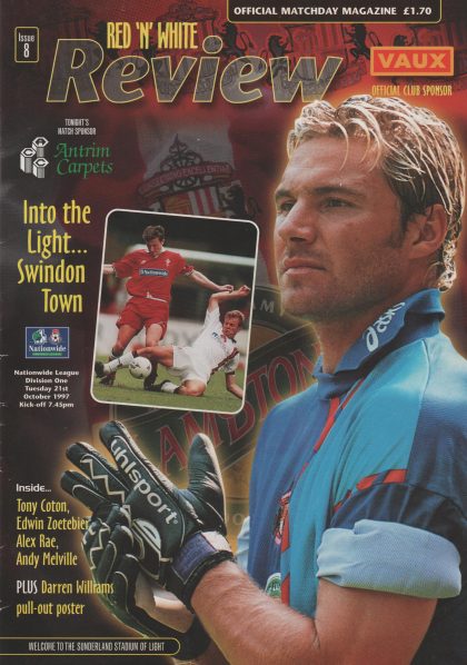 Sunderland v Swindon Town 21-Oct-1997