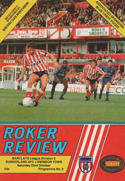 Sunderland v Swindon Town 22-Oct-1988