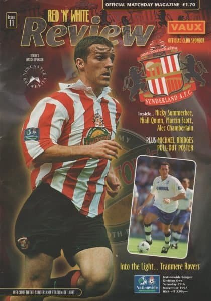 Sunderland v Tranmere Rovers 29-Nov-1997