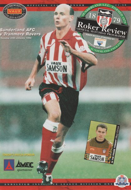 Sunderland v Tranmere Rovers 30-Jan-1996