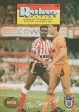 Sunderland v West Ham United  24-Mar-1990