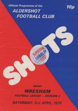 Aldershot v Wrexham 03-Apr-1976