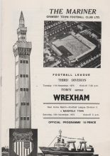 Grimsby Town v Wrexham  11-Nov-1975