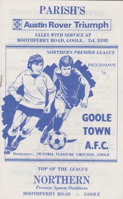 Goole Town v Wrexham 14-Dec-1976