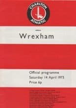 Charlton Athletic v Wrexham   14-Apr-1973