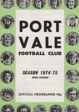 Port Vale v Wrexham 17-Mar-1975