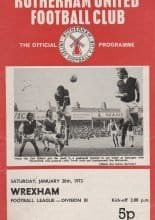 Rotherham United v Wrexham 20-Jan-1973