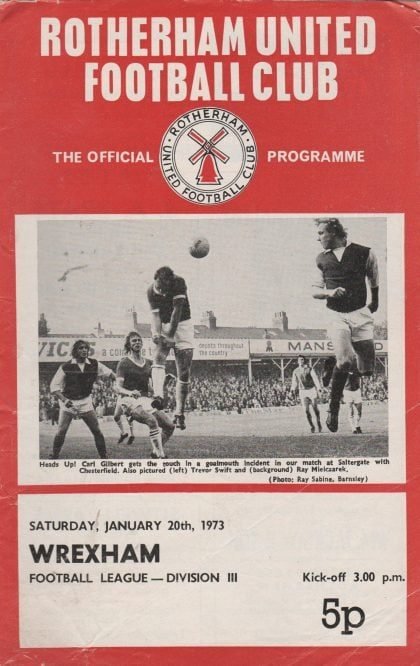 Rotherham United v Wrexham 20-Jan-1973