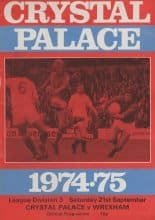 Crystal Palace v Wrexham 21-Sep-1974