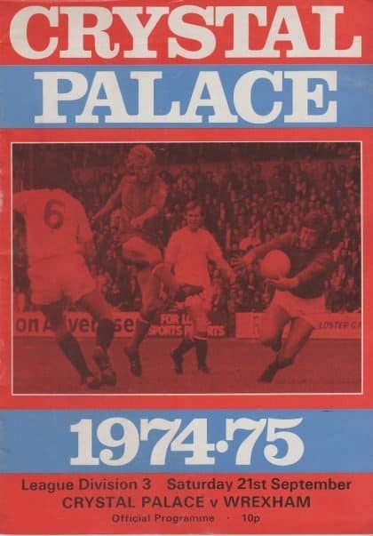Crystal Palace v Wrexham 21-Sep-1974