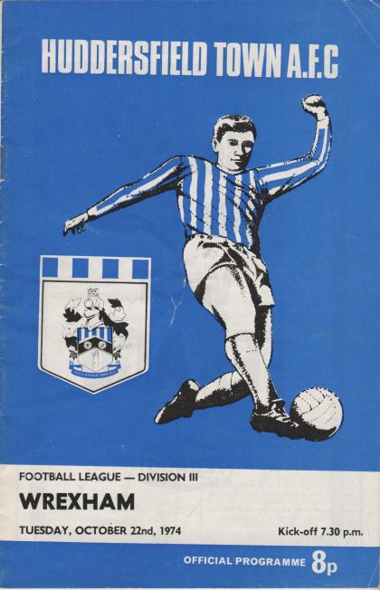 Huddersfield Town v Wrexham 22-Oct-1974