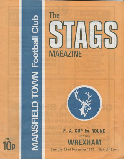 Mansfield Town v Wrexham  22-Nov-1975