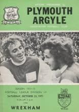 Plymouth Argyle v Wrexham 23-Oct-1971