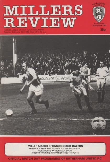 Rotherham United v Wrexham 23-Feb-1982