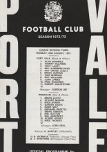Port Vale v Wrexham 28-Aug-1972