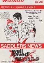 Walsall v Wrexham 29-Jan-1972