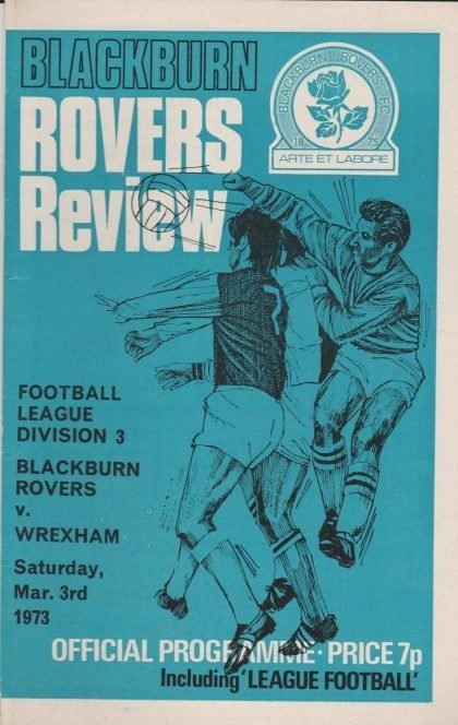 Blackburn Rovers v Wrexham 03-Mar-1973