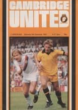 Cambridge United v Wrexham 05-Dec-1981