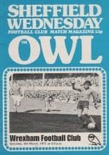 Sheffield Wednesday v Wrexham 05-Mar-1977