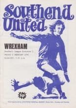 Southend United v Wrexham 06-Feb-1976