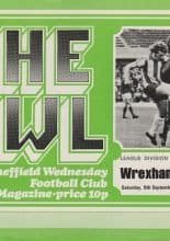 Sheffield Wednesday v Wrexham 06-Sep-1975