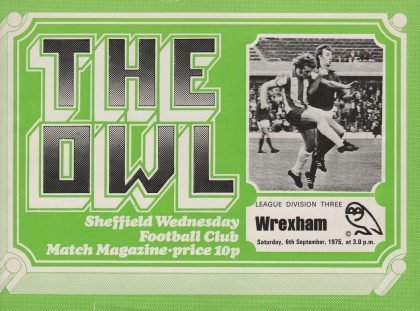 Sheffield Wednesday v Wrexham 06-Sep-1975