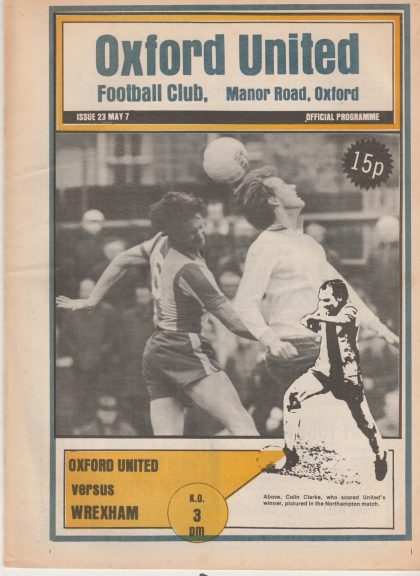 Oxford United v Wrexham 07-May-1977