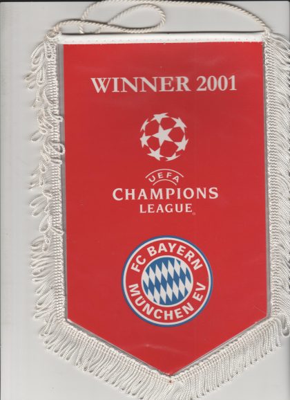 Bayern Munich 2001 Champions League Winners Pennant