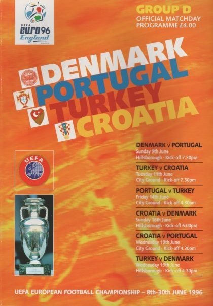 European Championships 1996 - Group D