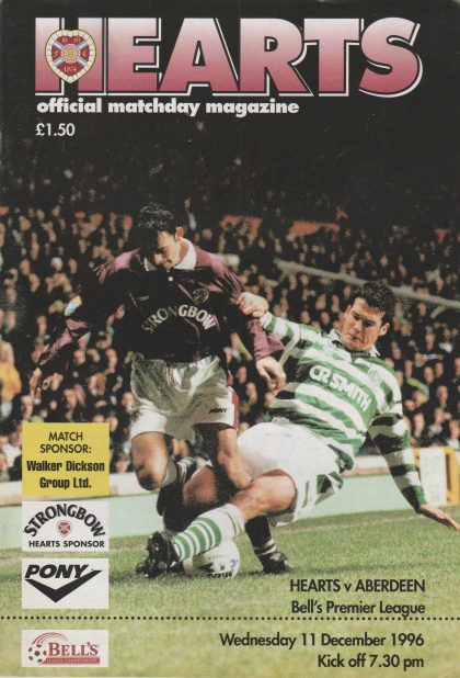 Heart of Midlothian v Aberdeen 11-Dec-1996