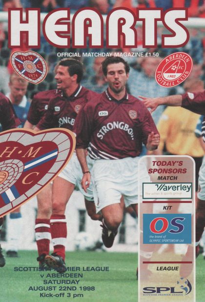 Heart of Midlothian v Aberdeen 22-Aug-1998