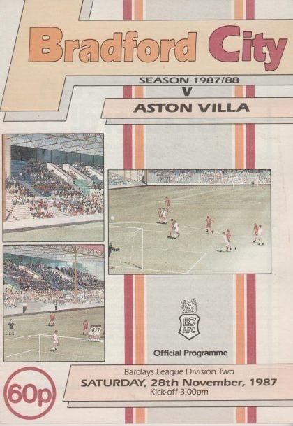 Bradford City v Aston Villa 28-Nov-1987