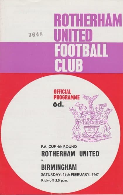 Rotherham United v Birmingham City 18-Feb-1967