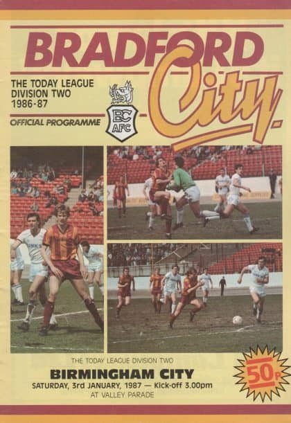 Bradford City v Birmingham City 03-Jan-1987