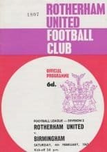 Rotherham United v Birmingham City 04-Feb-1967