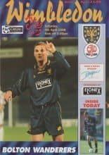 Wimbledon v Bolton Wanderers 04-Apr-1998