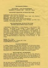 Southport v Bolton Wanderers 09-Aug-2001