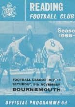 Reading v Bournemouth & Boscombe Athletic 06-Nov-1966