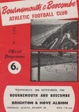 Bournemouth & Boscombe Athletic v Brighton & Hove Albion  28-Sep-1966