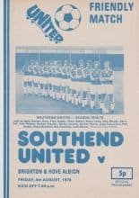 Southend United v Brighton & Hove Albion 04-Aug-1978