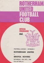 Rotherham United v Bristol Rovers 12-Oct-1968