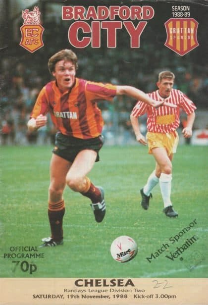 Bradford City v Chelsea 19-Nov-1988