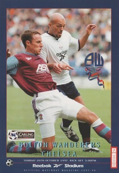 Bolton Wanderers v Chelsea  26-Oct-1997